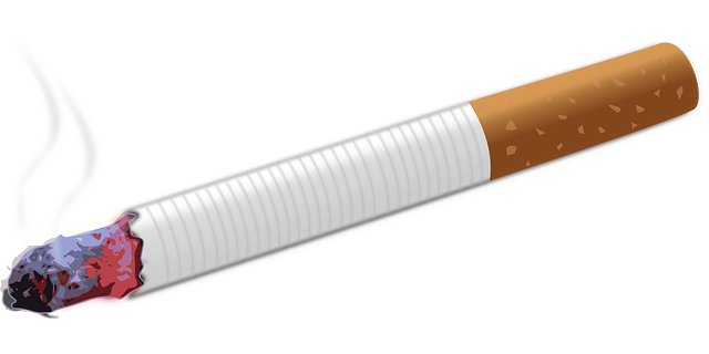 Hořící cigareta